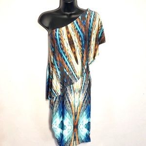 Baby Phat Medium Asymmetrical One Shoulder Dress